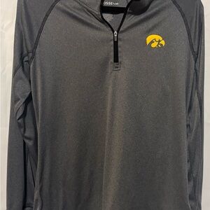 Women's Charcoal Quarter-Zip Pullover with Yellow Logo
